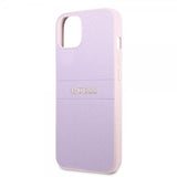 Guess iPhone 13 Saffiano Metal Logo Lila -suojakuori