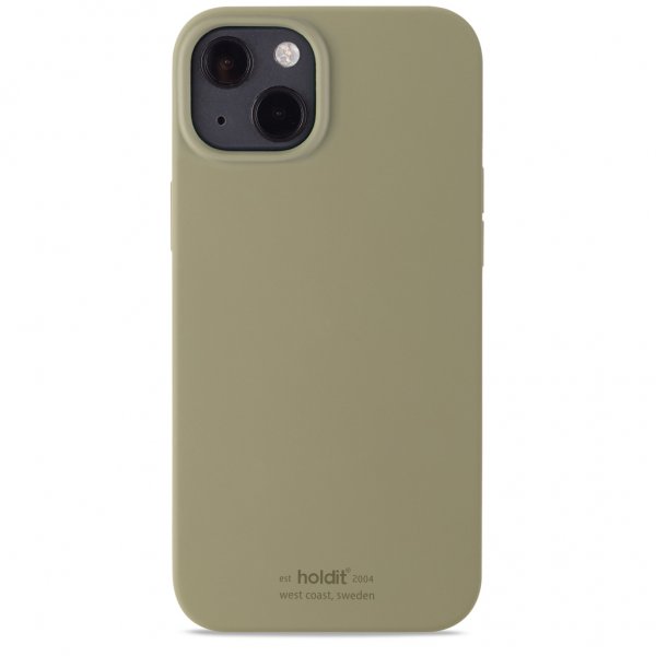holdit iPhone 13 -silikonisuojakuori, Khaki Green