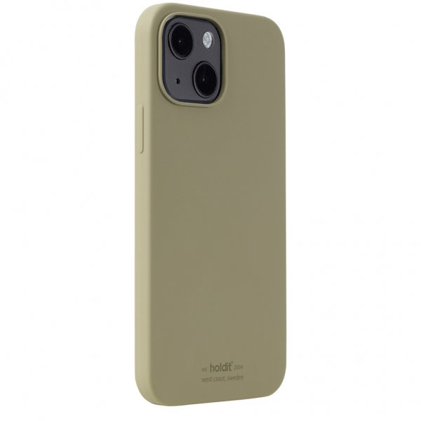 holdit iPhone 13 -silikonisuojakuori, Khaki Green