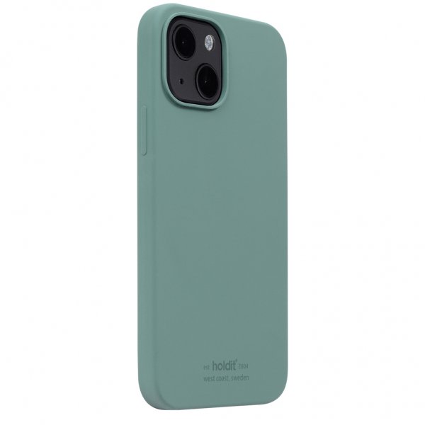 holdit iPhone 13 -silikonisuojakuori, Moss Green