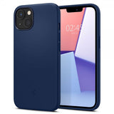 Spigen iPhone 13 -kuori, Silicone Fit, Navy Blue