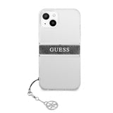 Guess iPhone 13 Kuori Stripe Charm Harmaa