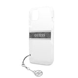 Guess iPhone 13 Kuori Stripe Charm Harmaa
