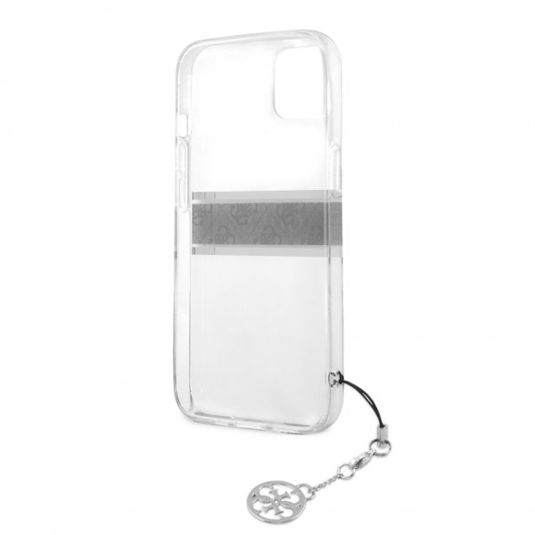 Guess iPhone 13 Kuori Stripe Charm Harmaa
