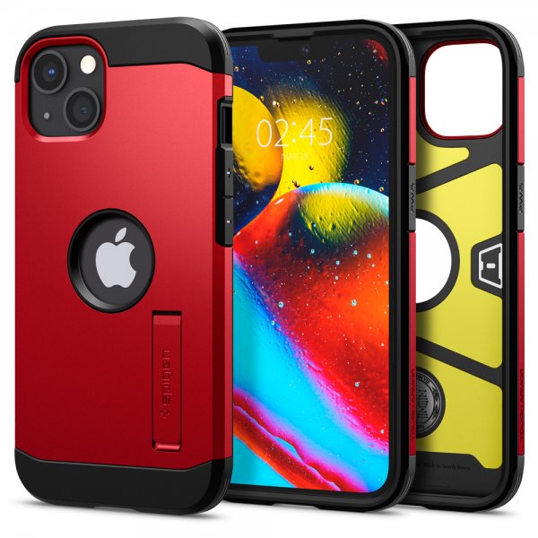 Spigen iPhone 13 -kuori Tough Armor, punainen