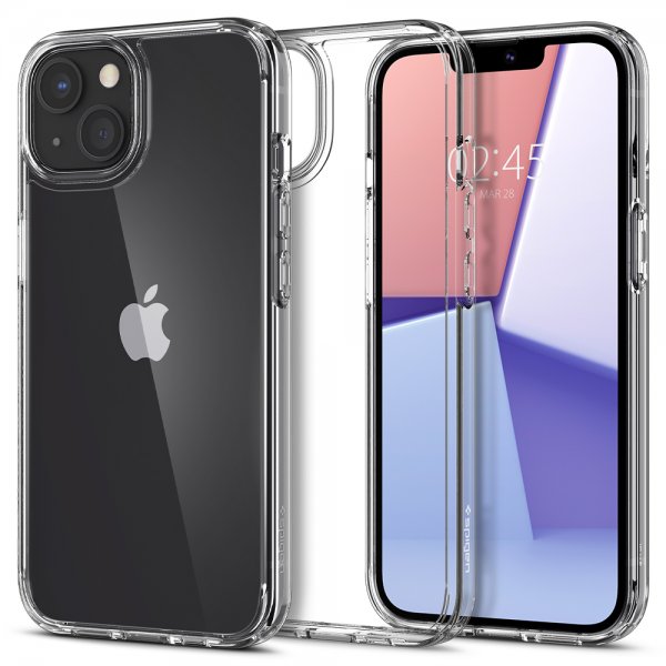 Spigen iPhone 13 -kuori Ultra Hybrid Crystal Clear