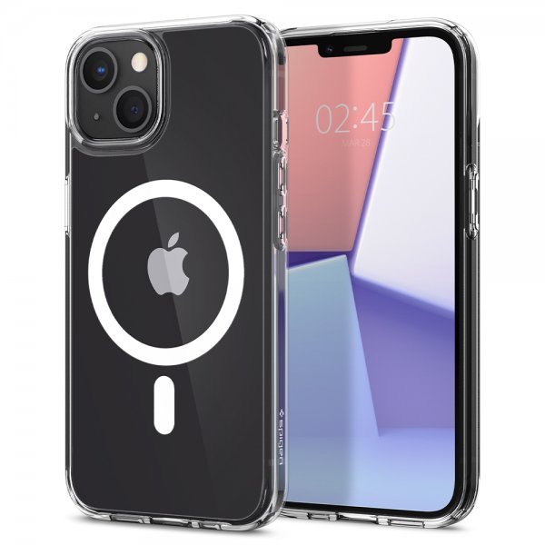 Spigen iPhone 13 -kuori Ultra Hybrid Mag, valkoinen