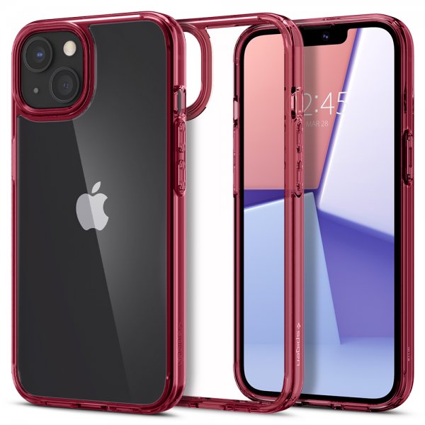 Spigen iPhone 13 -kuori Ultra Hybrid Red Crystal