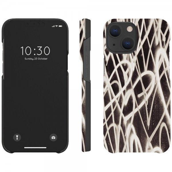 agood company iPhone 13 Kuori Kasvipohjainen Graffiti Heart Black White