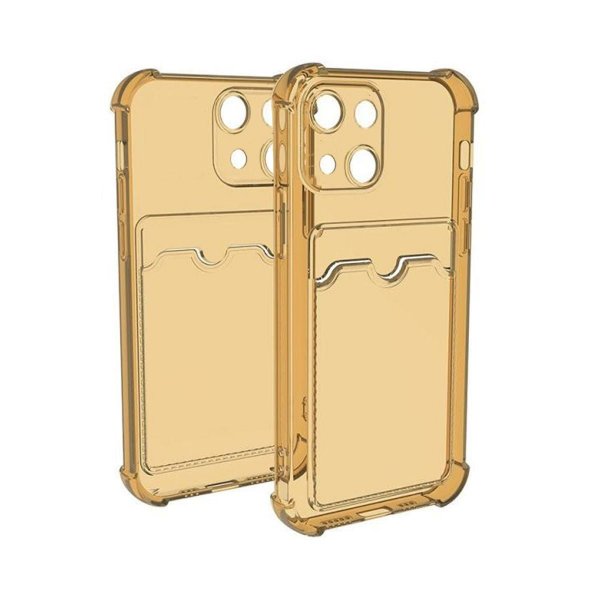 iPhone 13 Kuori Korttipidike Iskunkestävä Keltainen