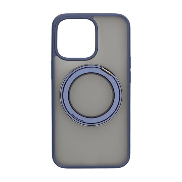iPhone 13 Pro Max/iPhone 12 Pro Max Kuori Pyörivä MagSafe-jalusta Sininen