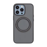 iPhone 13 Pro Max/iPhone 12 Pro Max -kuori pyörivällä MagSafe-jalustalla, musta