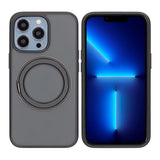 iPhone 13 Pro Max/iPhone 12 Pro Max -kuori pyörivällä MagSafe-jalustalla, musta