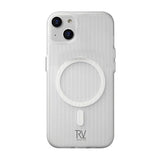 Rvelon iPhone 13/iPhone 14 Kuori Aaltopahvi MagSafe Valkoinen