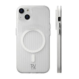 Rvelon iPhone 13/iPhone 14 Kuori Aaltopahvi MagSafe Valkoinen