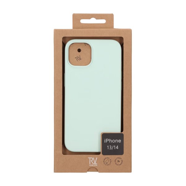 Rvelon iPhone 13/iPhone 14 Silikonikuori Vihreä