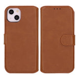 Rvelon iPhone 13/iPhone 14 Kotelo Magneettinen Irrotettava Kuori Ruskea