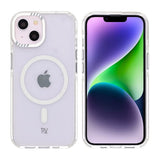 Rvelon iPhone 13/iPhone 14 Kuori TPU MagSafe Valkoinen