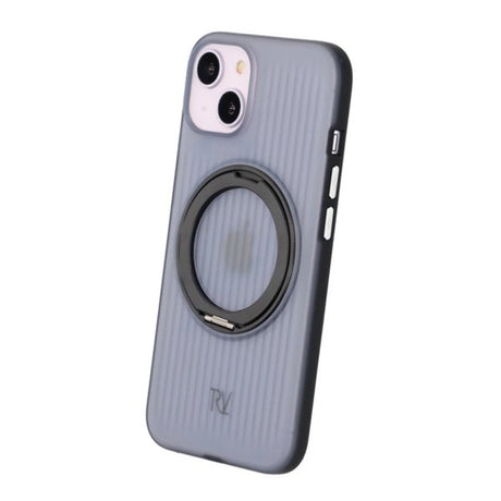 Rvelon iPhone 13/iPhone 14 Kuori Pyörivä MagSafe Teline Musta