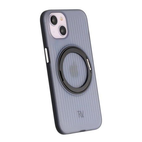 Rvelon iPhone 13/iPhone 14 Kuori Pyörivä MagSafe Teline Musta