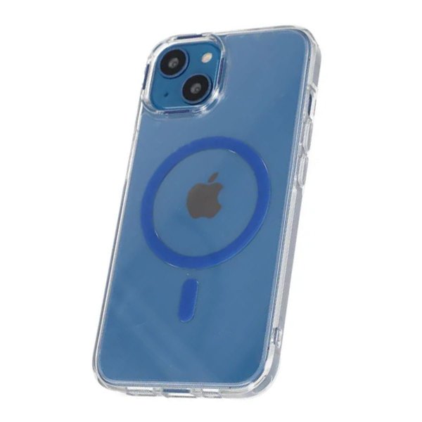 iPhone 13/iPhone 14 Kuori TPU MagSafe Sininen