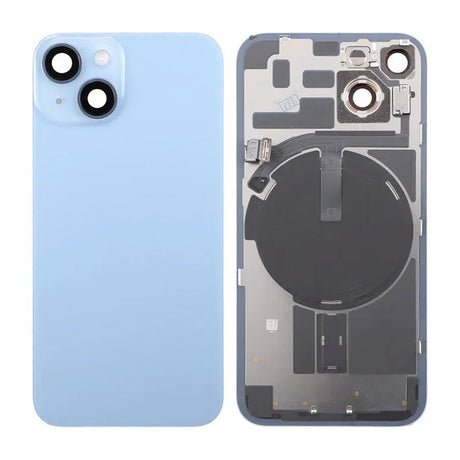 iPhone 14 - täydellinen lasinen takakansi - Sininen
