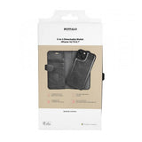 Buffalo iPhone 13/14/15 Kotelo 2-in-1 Irrotettava Lompakko Musta