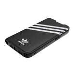 Adidas iPhone 14 -suojakotelo 3 Stripes Booklet Case, musta/valkoinen