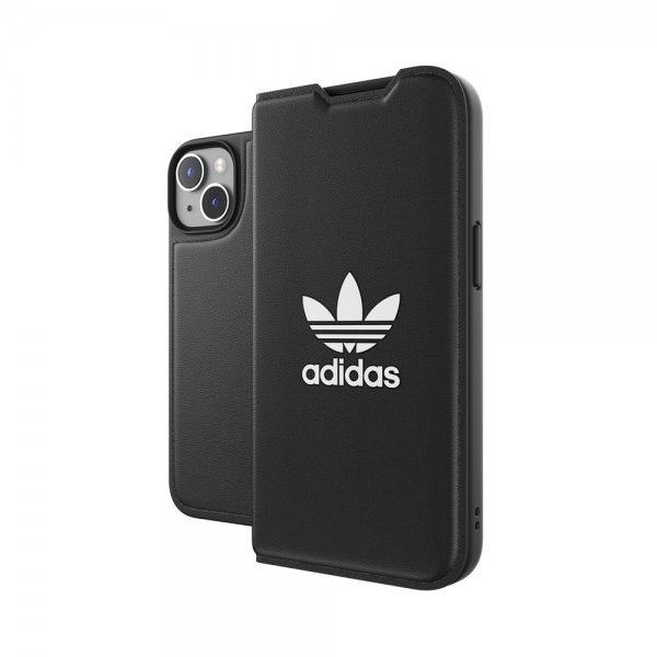 Adidas iPhone 14 Kotelo Kirjanmallinen Kotelo Basic Musta