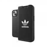 Adidas iPhone 14 Kotelo Kirjanmallinen Kotelo Basic Musta