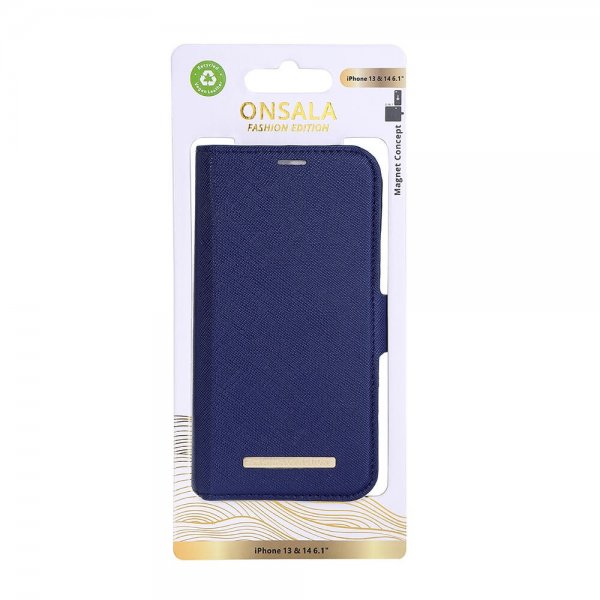 Onsala iPhone 13/iPhone 14 Kotelo Fashion Edition Irrotettava Kuori Navy Blue
