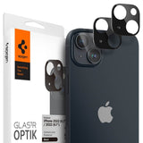 Spigen iPhone 14/iPhone 14 Plus Kamerasuojalasi.tR Optik, 2 kpl, musta