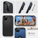 Spigen iPhone 14/iPhone 14 Plus Kamerasuojalasi.tR Optik, 2 kpl, musta