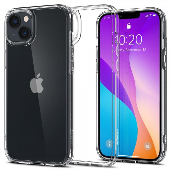 Spigen iPhone 14 Plus Crystal Hybrid -suojakuori, kirkas