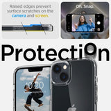 Spigen iPhone 14 Plus Crystal Hybrid -suojakuori, kirkas
