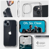 Spigen iPhone 14 Plus Crystal Hybrid -suojakuori, kirkas