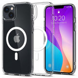 Spigen iPhone 14 Plus Crystal Hybrid MagFit -suojakuori, valkoinen
