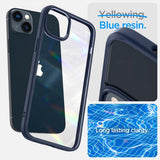 Spigen iPhone 14 Plus -suojakuori, Crystal Hybrid, laivastonsininen