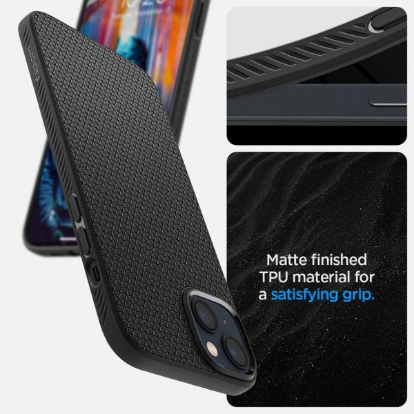 Spigen iPhone 14 Plus -kuori Liquid Air Matte Black
