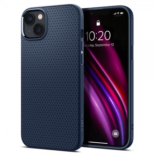Spigen iPhone 14 Plus Suojakuori Liquid Air Navy Blue