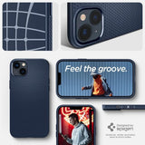 Spigen iPhone 14 Plus Suojakuori Liquid Air Navy Blue