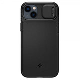 Spigen iPhone 14 Plus -suojakuori Optik Armor MagFit Musta