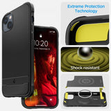 Spigen iPhone 14 Plus -suojakuori Rugged Armor MagFit Matte Black