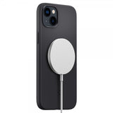 Spigen iPhone 14 Plus Silicone Fit MagFit -kuori, musta