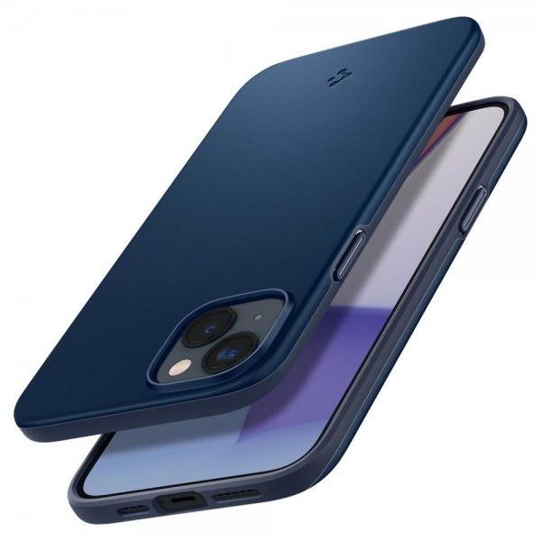 Spigen iPhone 14 Plus Thin Fit -suojakuori, laivastonsininen