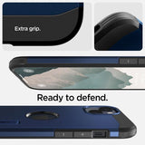 Spigen iPhone 14 Plus -suojakuori Tough Armor MagFit, laivastonsininen