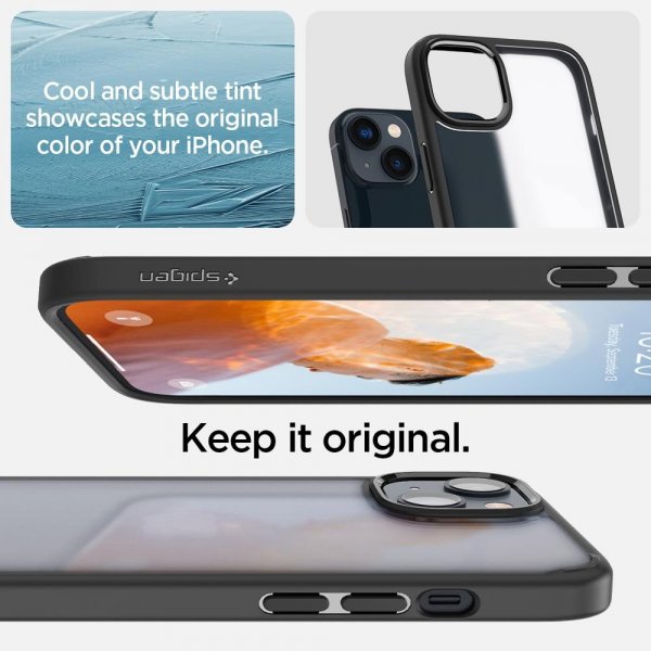 Spigen iPhone 14 Plus -kuori Ultra Hybrid Frost Black