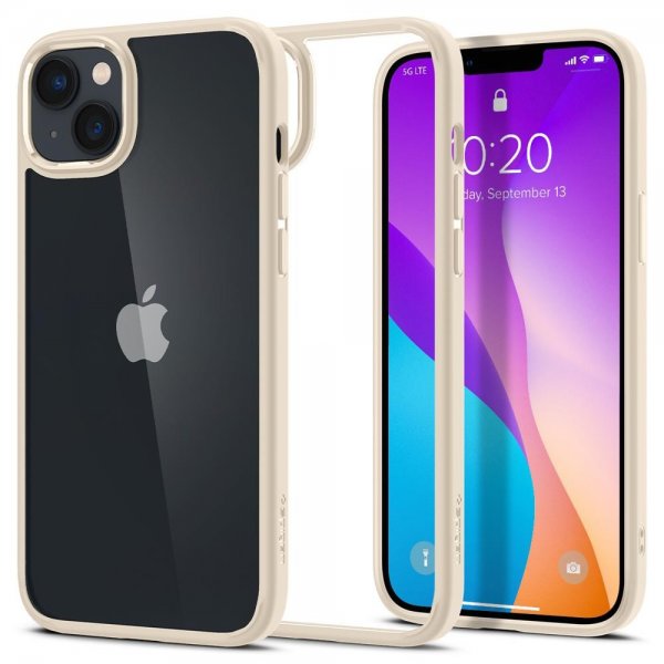 Spigen iPhone 14 Plus -kuori Ultra Hybrid Sand Beige