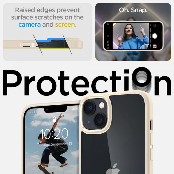 Spigen iPhone 14 Plus -kuori Ultra Hybrid Sand Beige
