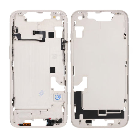 iPhone 14 - OEM-keskikehys pienten osien kanssa - Valkoinen